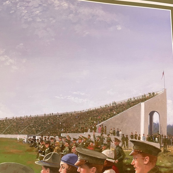 Gowdy Field Fort Benning Military Poster Print Double Sided  26” X 24” - Picture 6 of 11